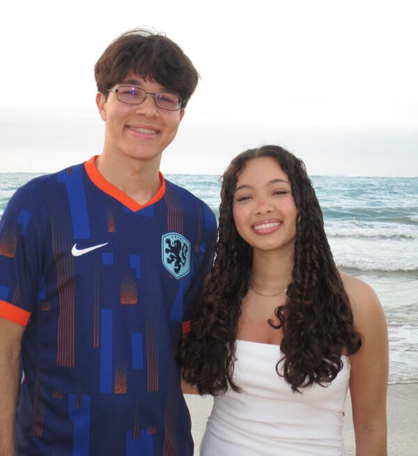 Enjoying the beach in Puerto Rico (while mom is working)