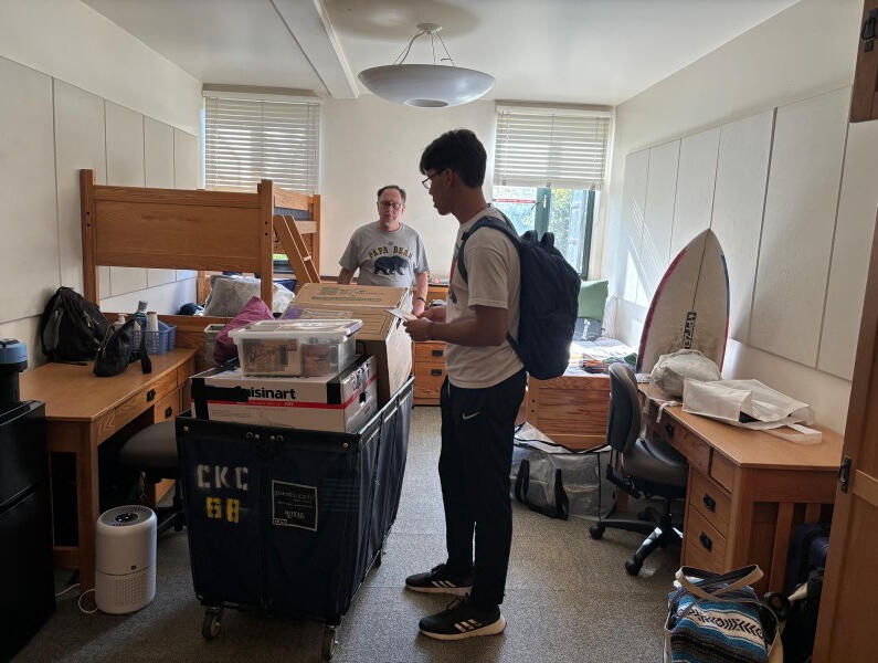 Dorm move-in day at Berkeley - my roommates sure are messy!