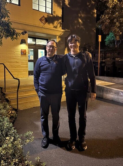 In November Marie presented at a conference in Berkeley, so we visited Tymen...